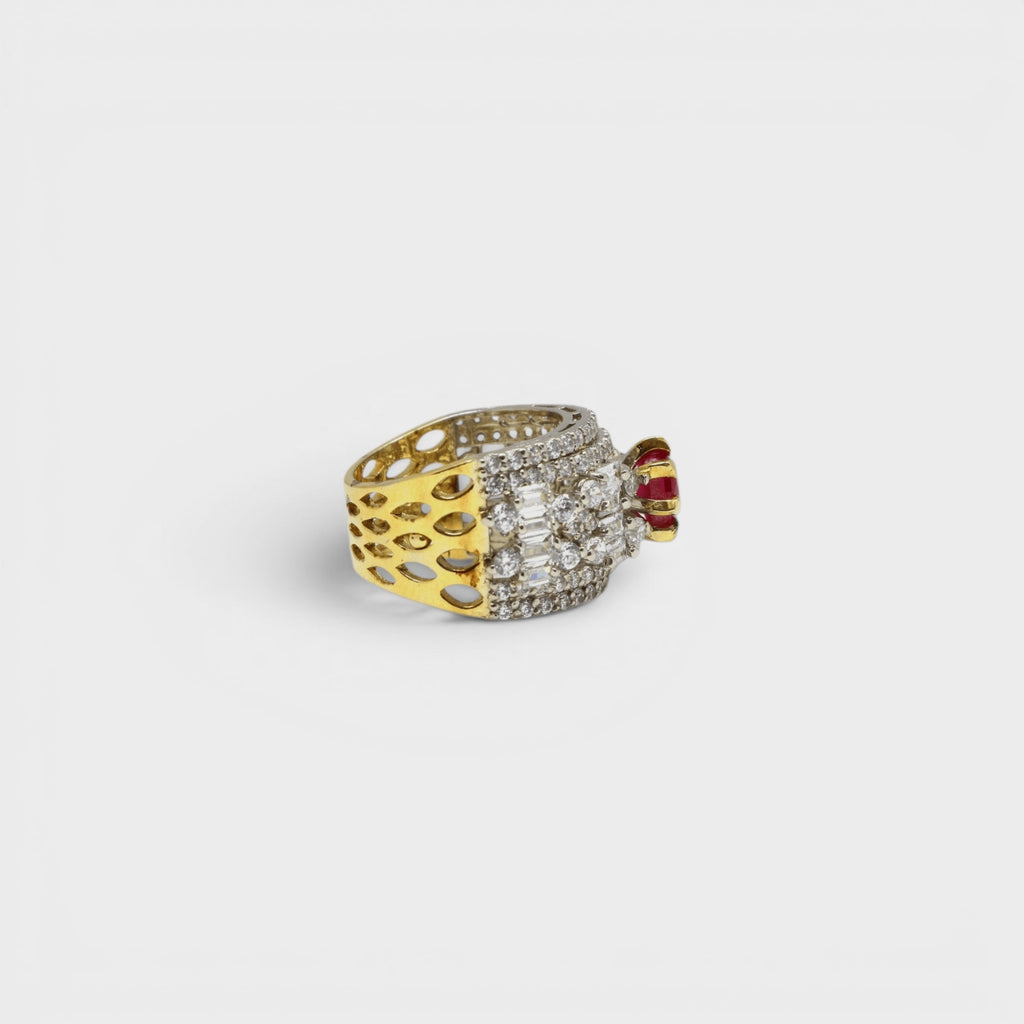 Ruby Coronet Ring - Monis Anas Jewellers