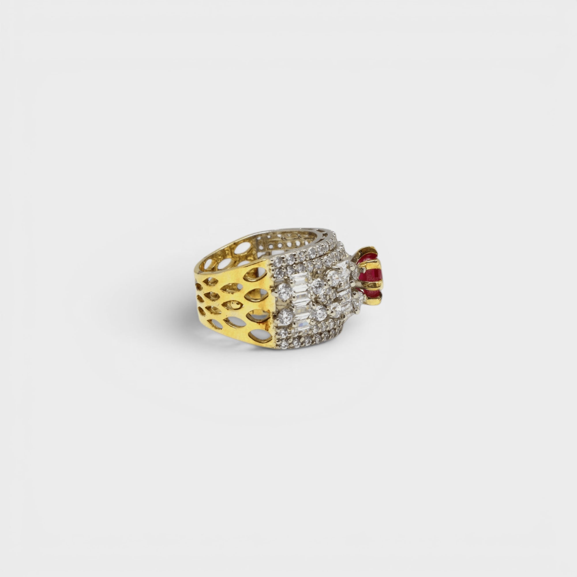 Ruby Coronet Ring - Monis Anas Jewellers