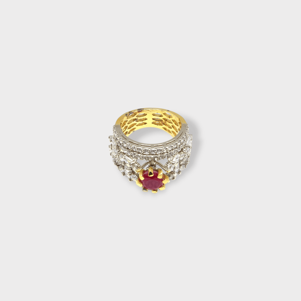 Ruby Coronet Ring - Monis Anas Jewellers