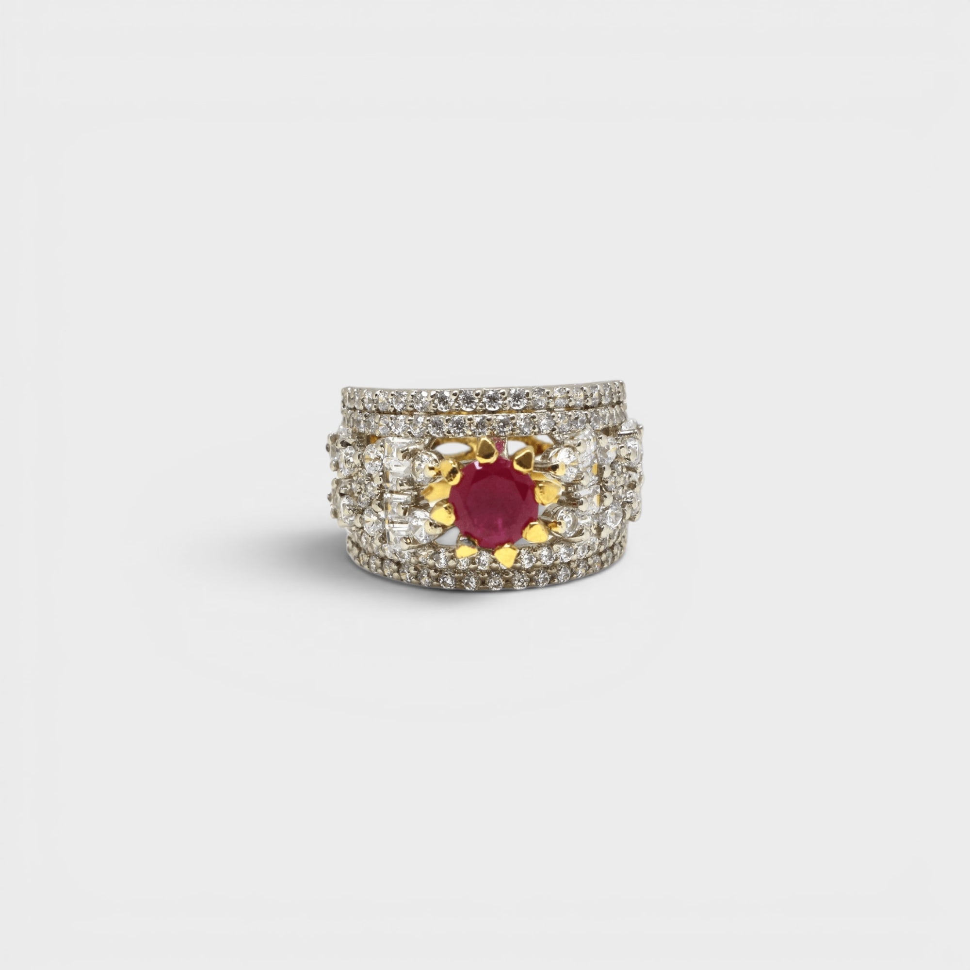 Ruby Coronet Ring - Monis Anas Jewellers