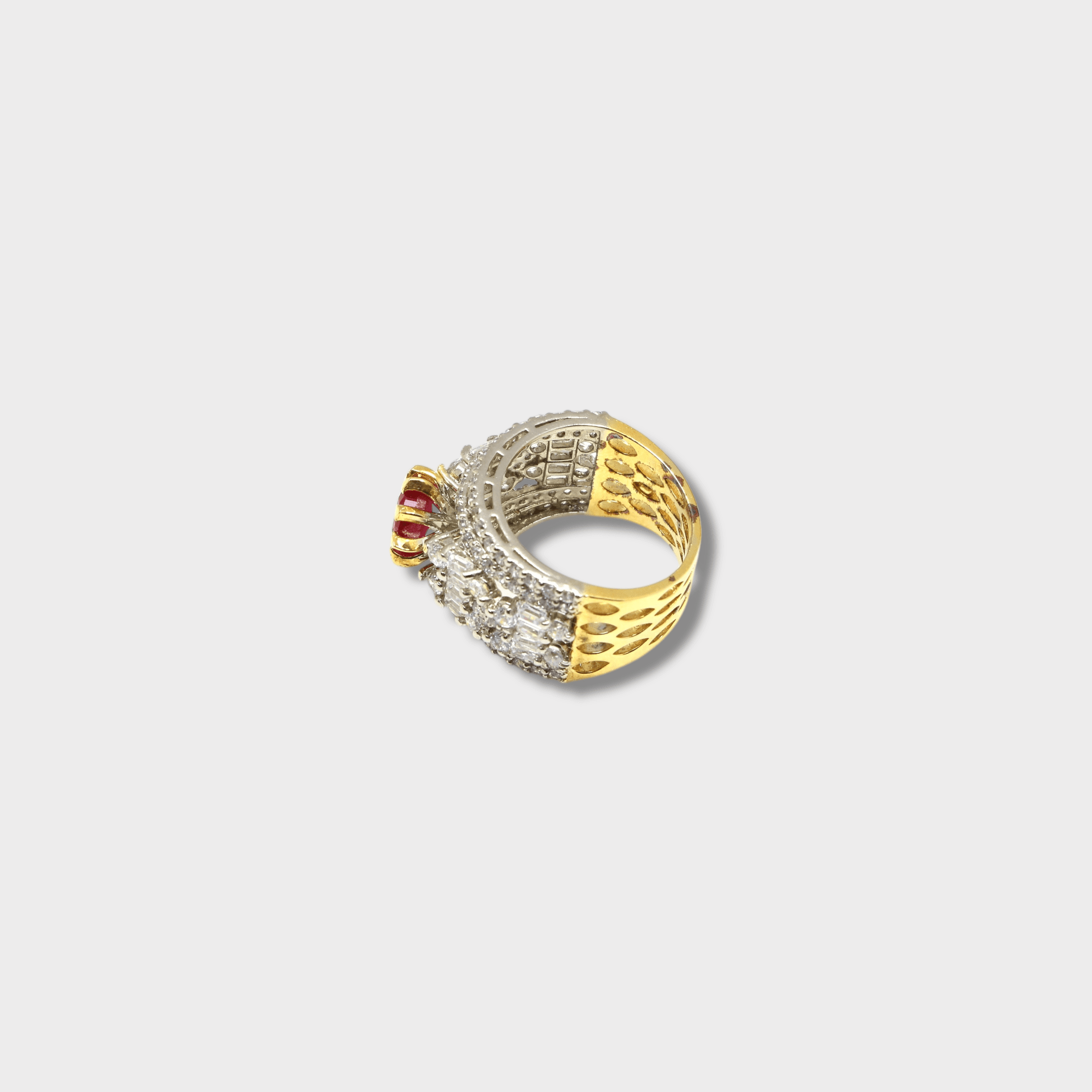 Ruby Coronet Ring - Monis Anas Jewellers