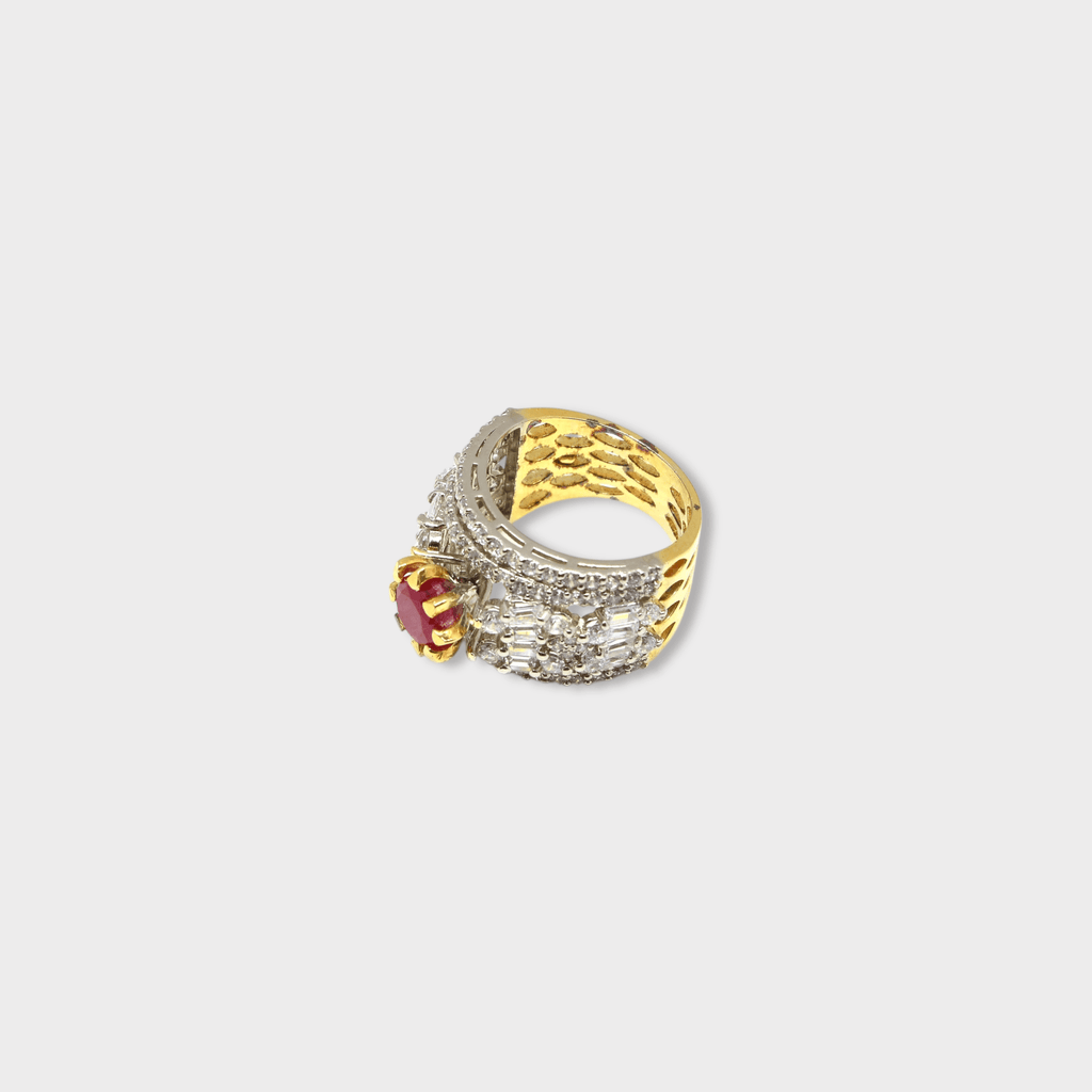 Ruby Coronet Ring - Monis Anas Jewellers