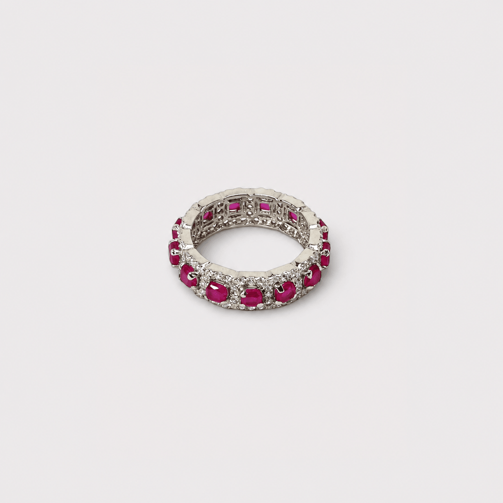 Ruby Eternity Band Ring - Monis Anas Jewellers