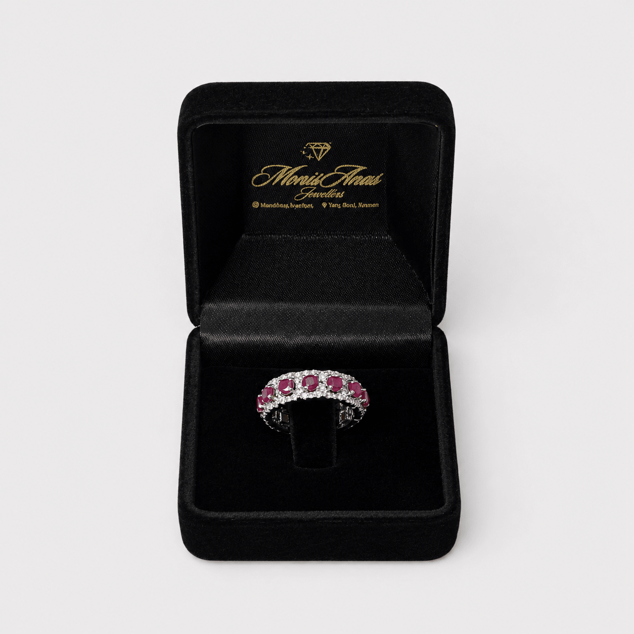 Ruby Eternity Band Ring - Monis Anas Jewellers