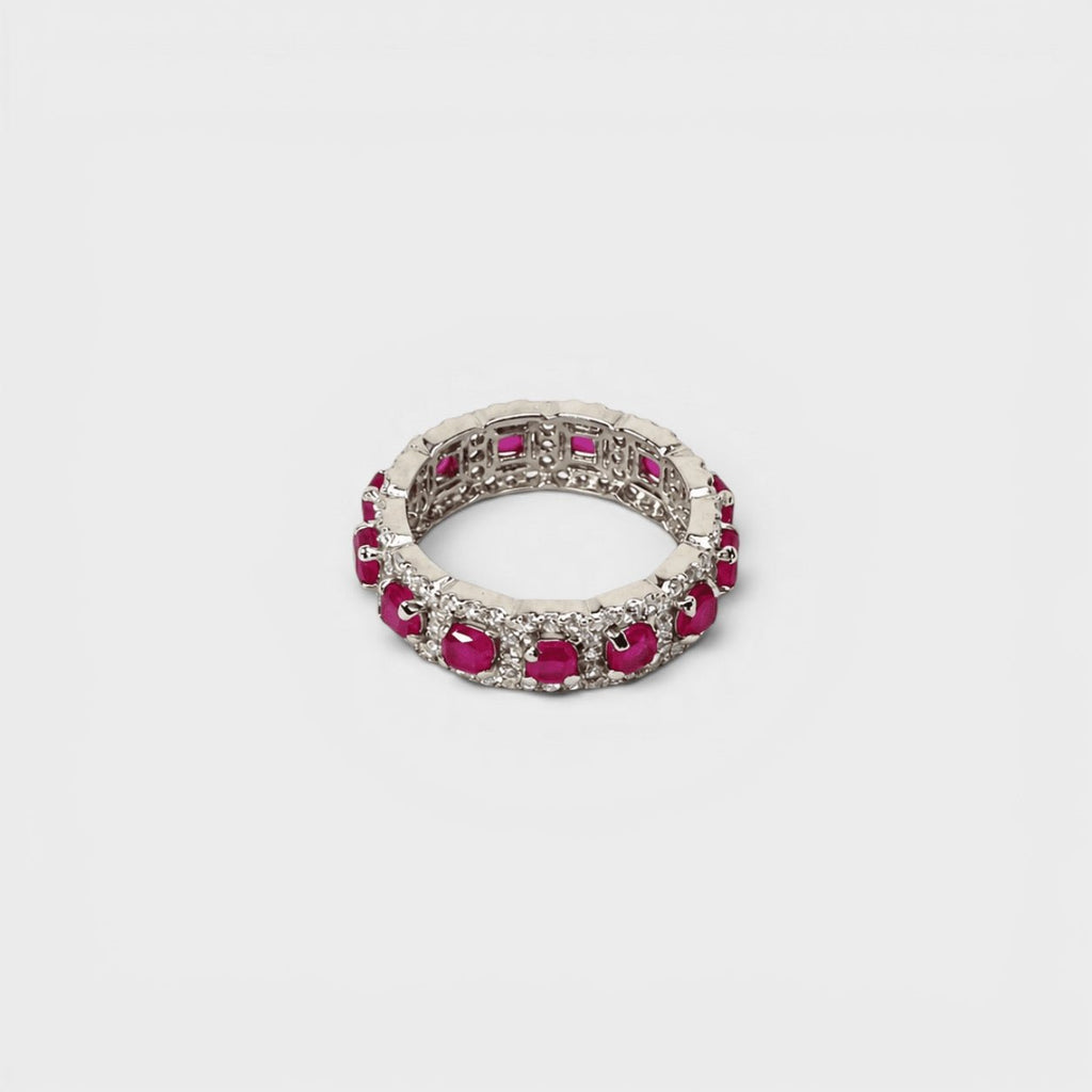 Ruby Eternity Band Ring - Monis Anas Jewellers