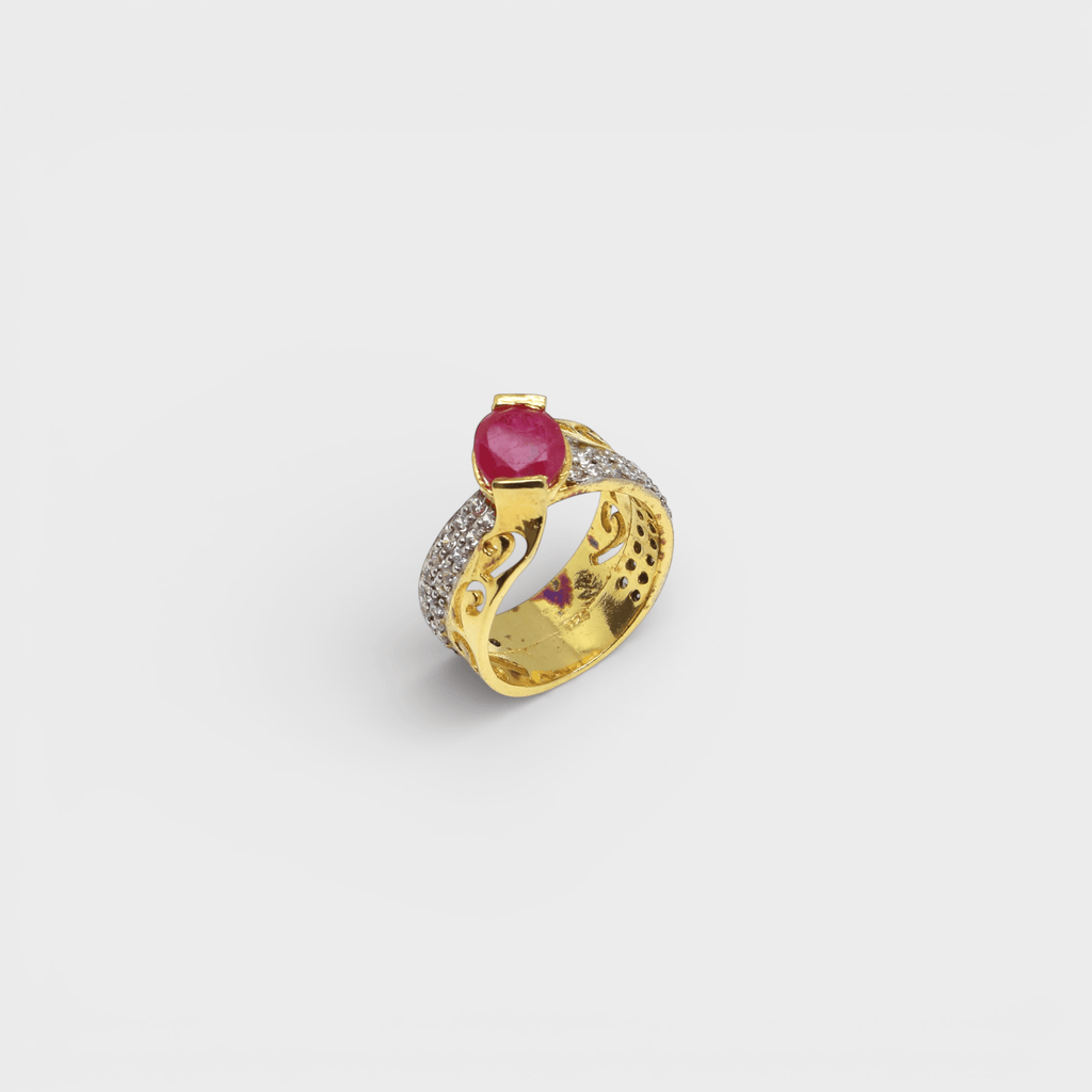 Ruby Fleur Ring - Monis Anas Jewellers
