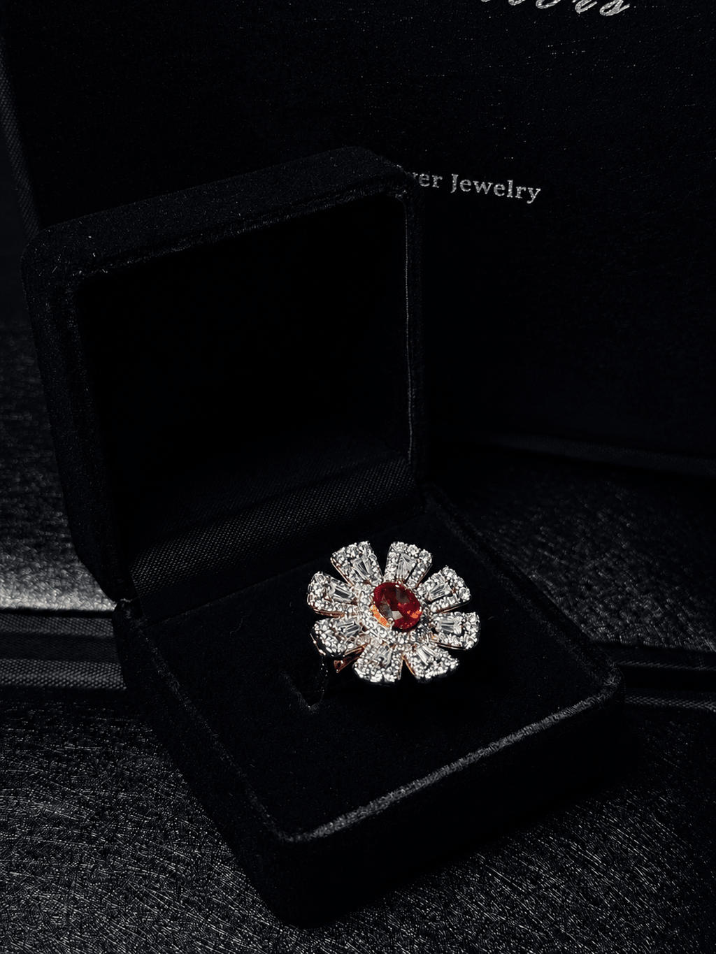 Ruby Rosette Ring - Monis Anas Jewellers