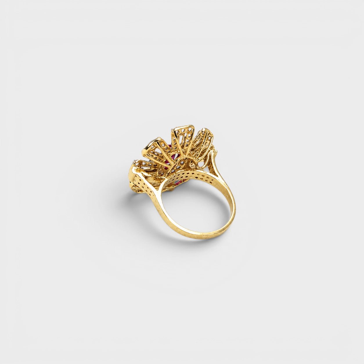 Ruby Rosette Ring - Monis Anas Jewellers