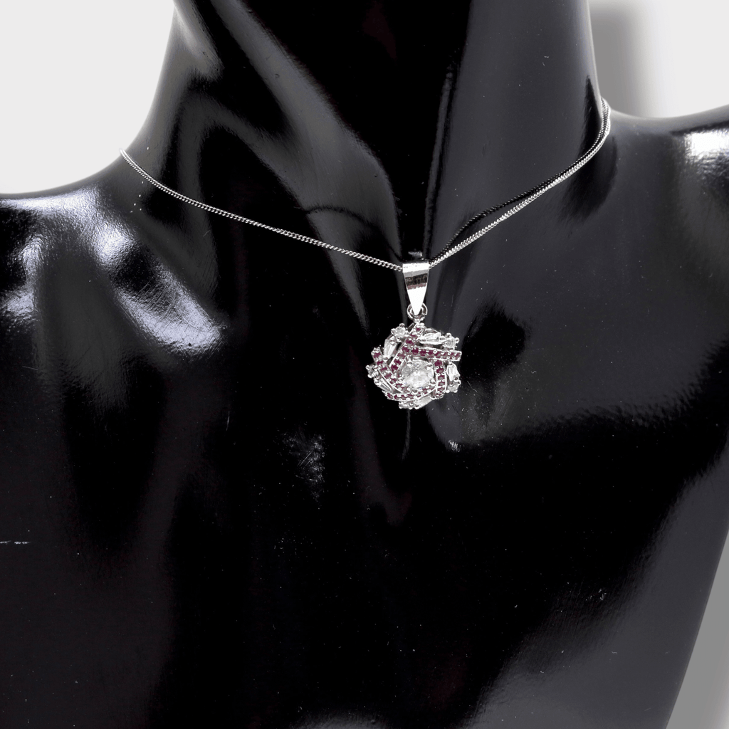 Ruby Royale Cluster Set - Monis Anas Jewellers