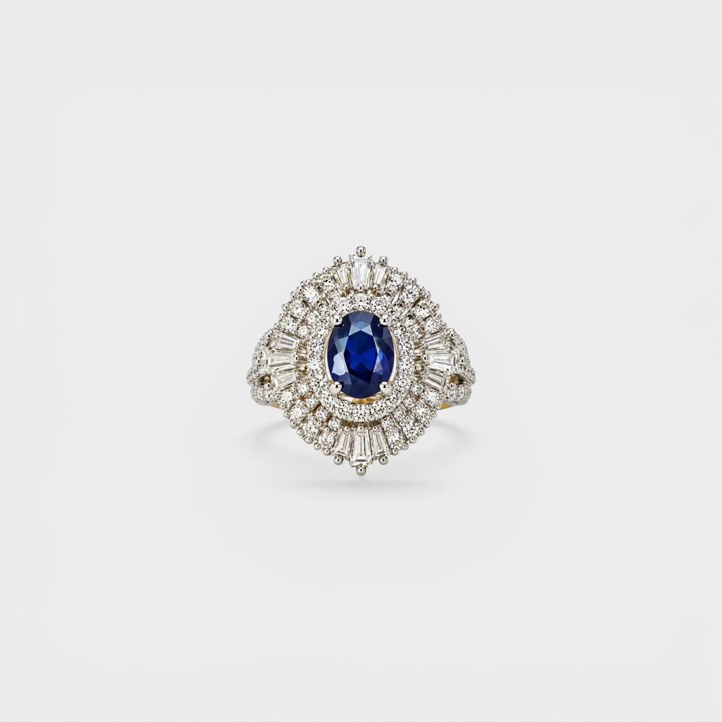 Sapphire Ballerina Ring - Monis Anas Jewellers