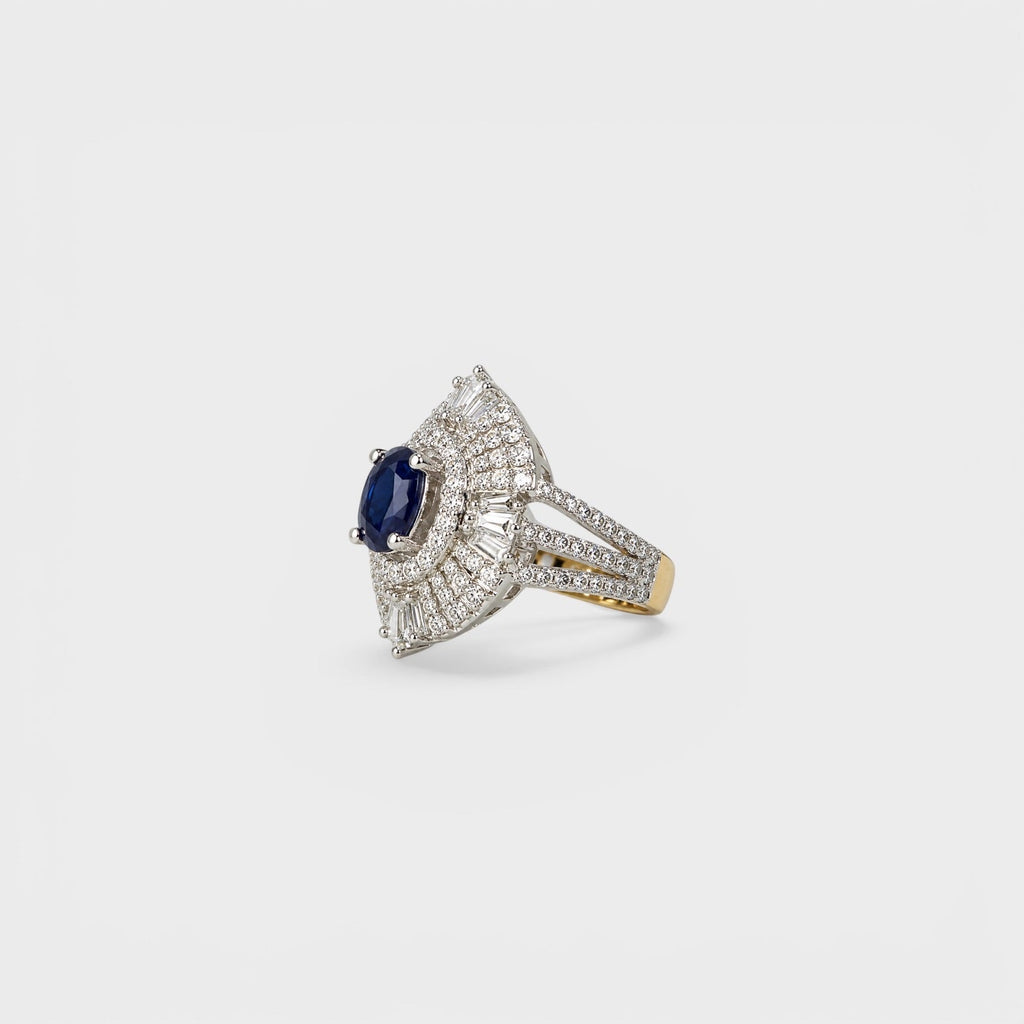 Sapphire Ballerina Ring - Monis Anas Jewellers