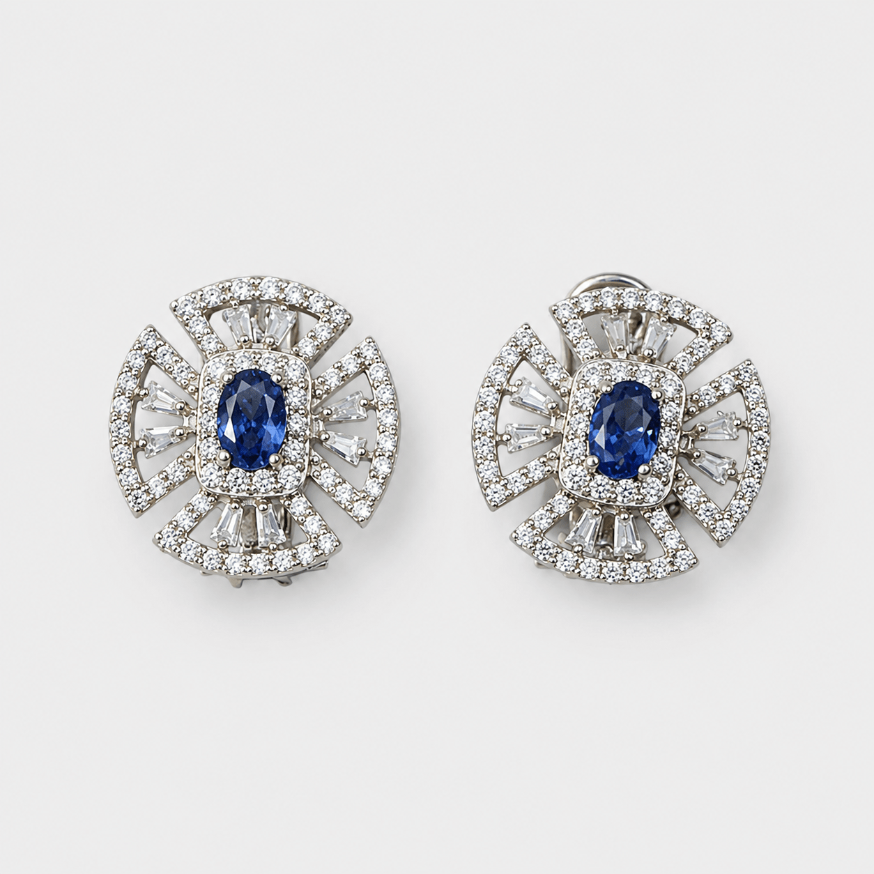 Sapphire Crest Set - Monis Anas Jewellers