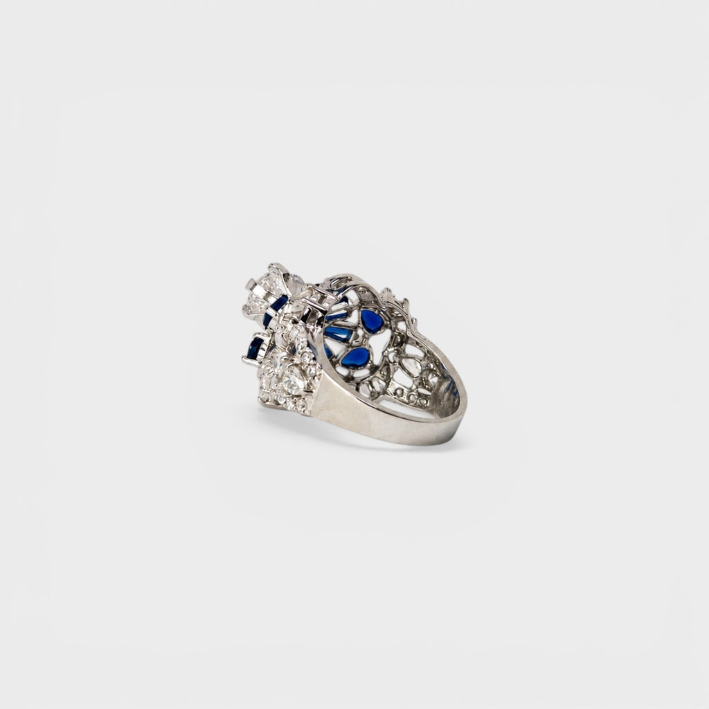 Sapphire Frost Ring - Monis Anas Jewellers