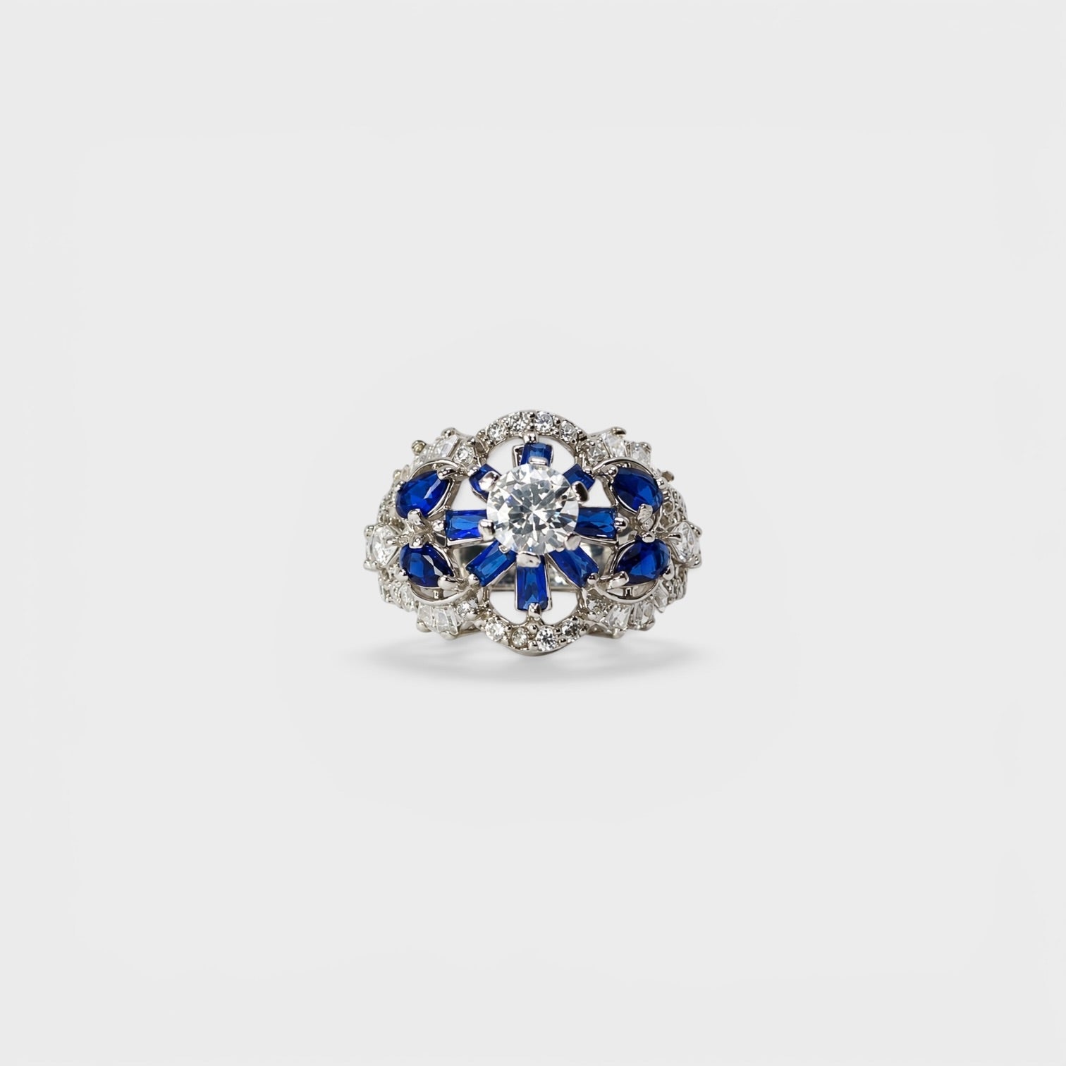 Sapphire Frost Ring - Monis Anas Jewellers