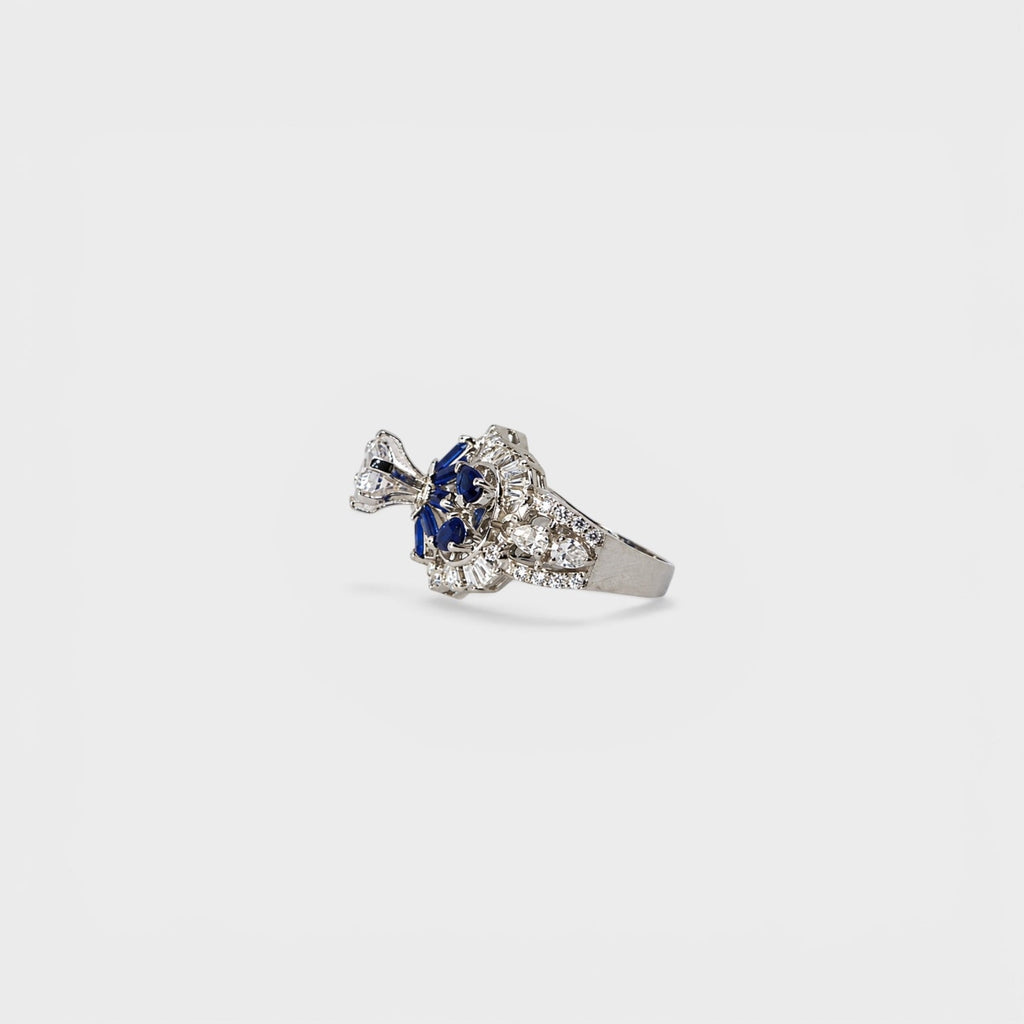 Sapphire Frost Ring - Monis Anas Jewellers