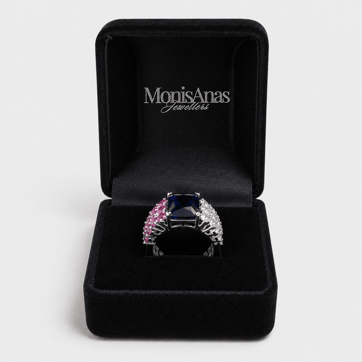 Sapphire Fusion Ring - Monis Anas Jewellers