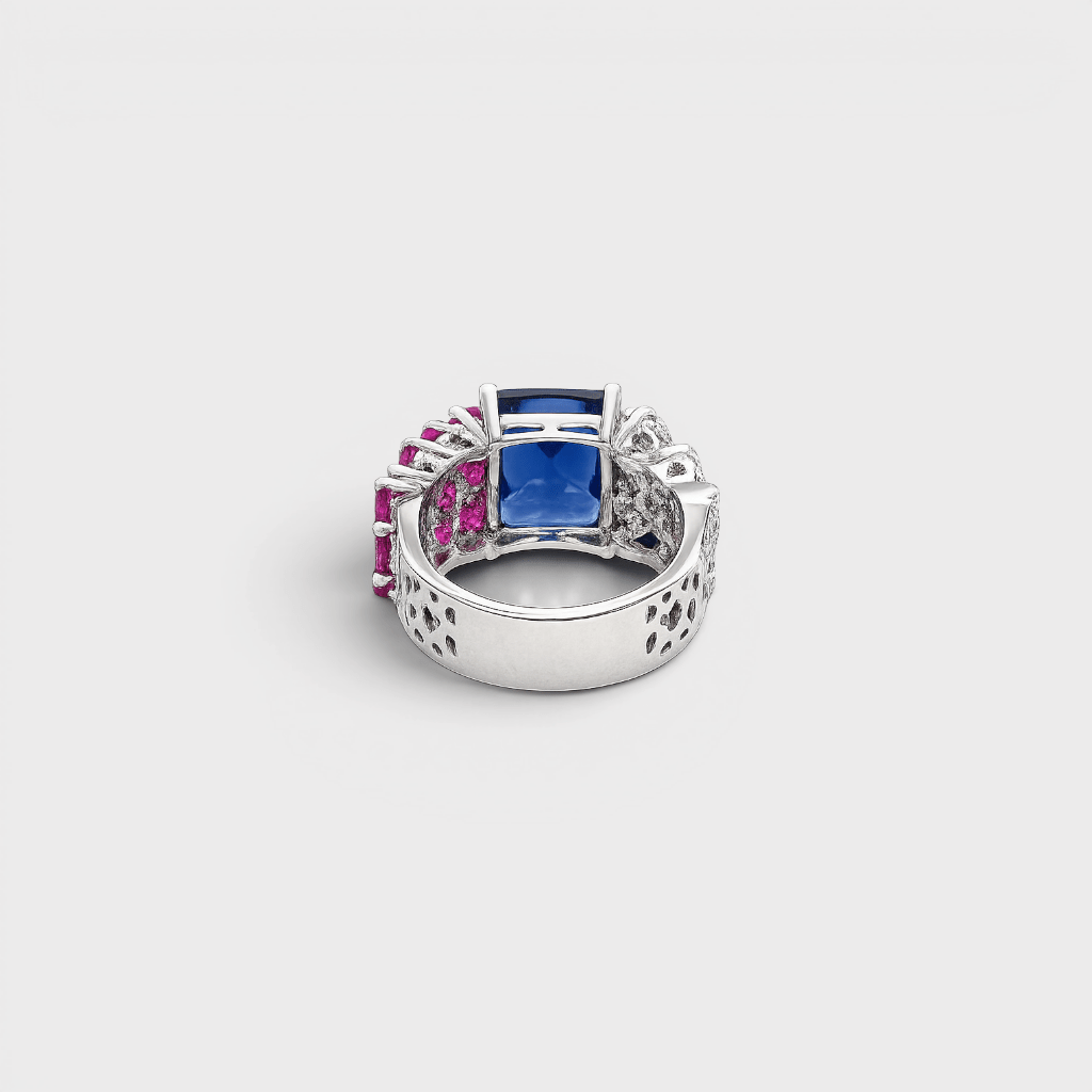 Sapphire Fusion Ring - Monis Anas Jewellers
