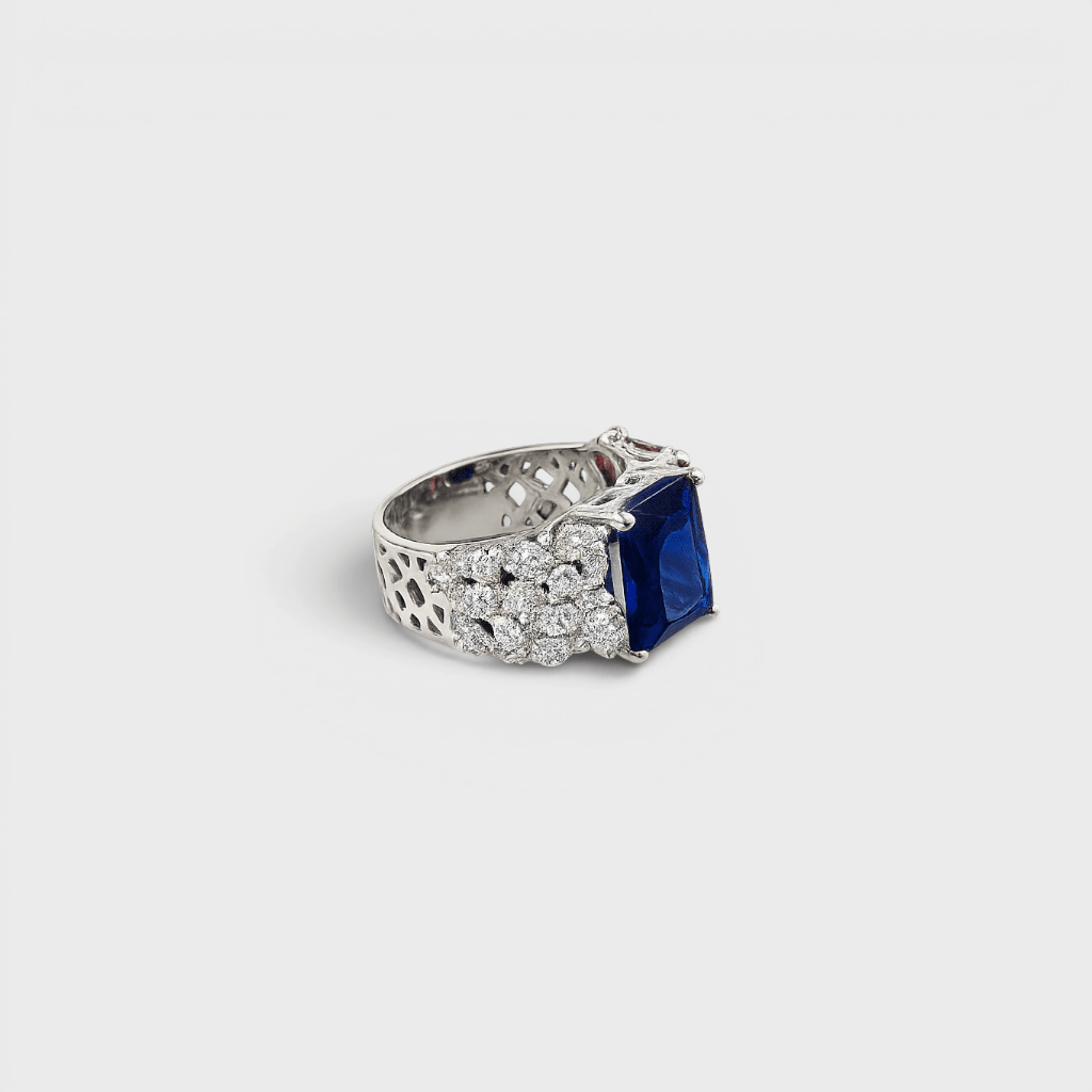 Sapphire Fusion Ring - Monis Anas Jewellers