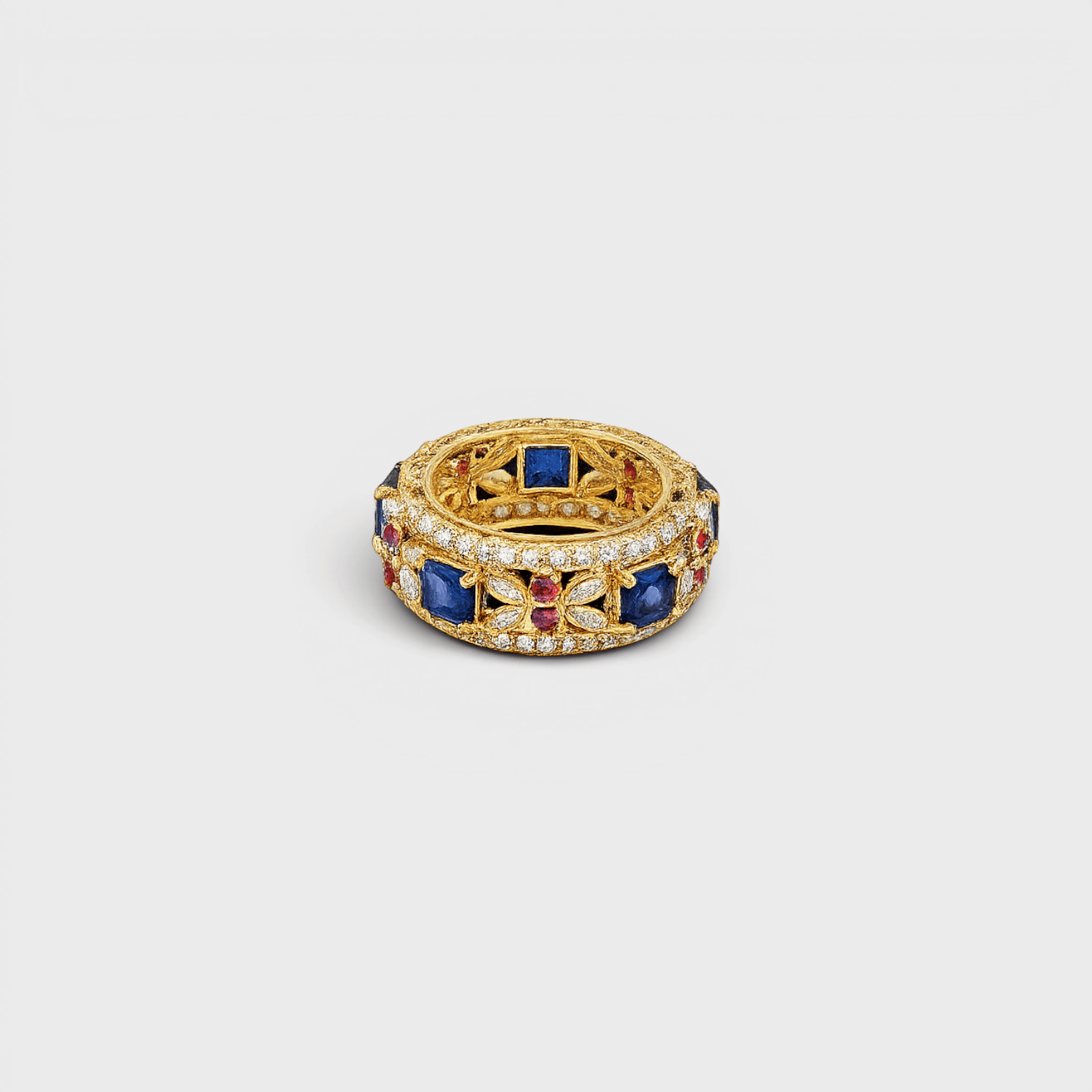 Sapphire Mosaic Band - Monis Anas Jewellers