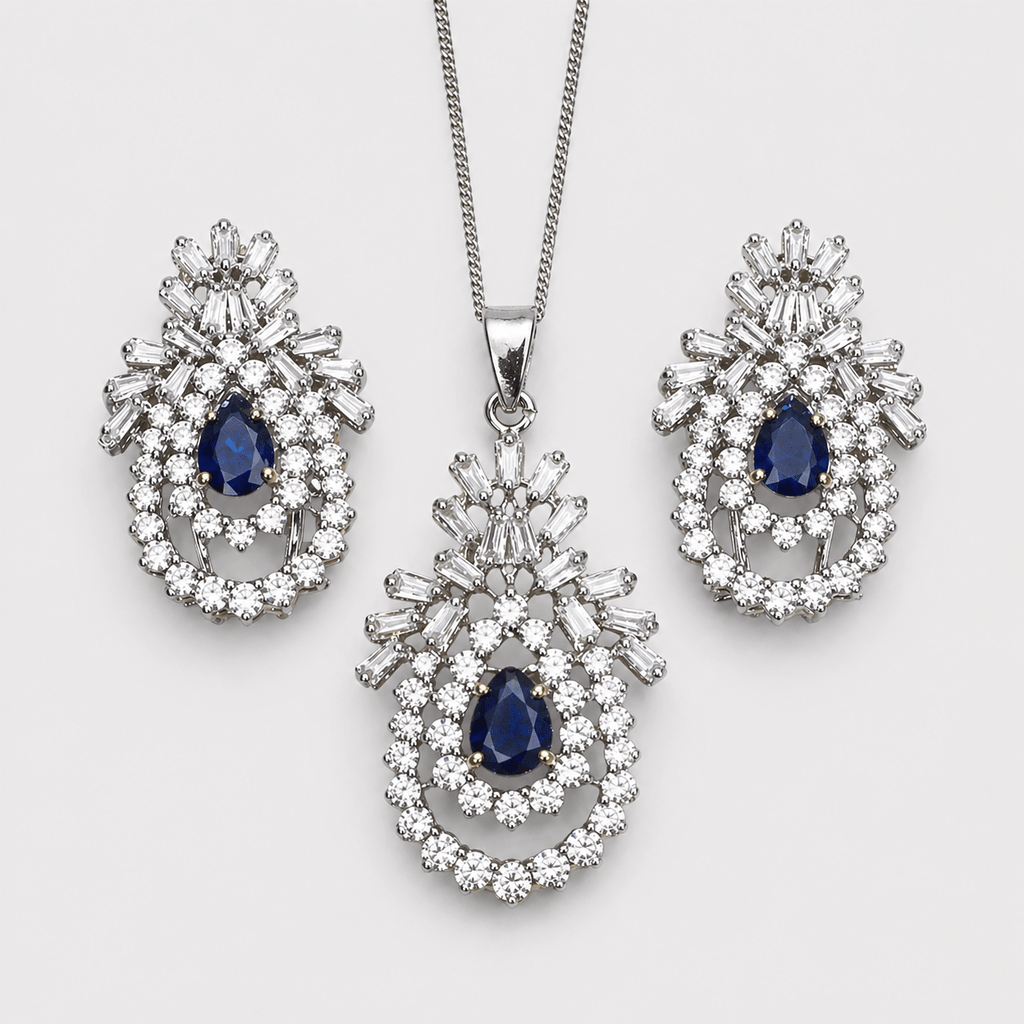 Sapphire Nova Set - Monis Anas Jewellers