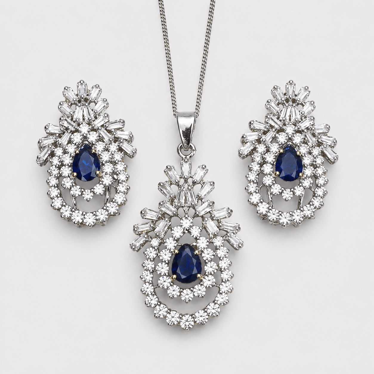 Sapphire Nova Set - Monis Anas Jewellers