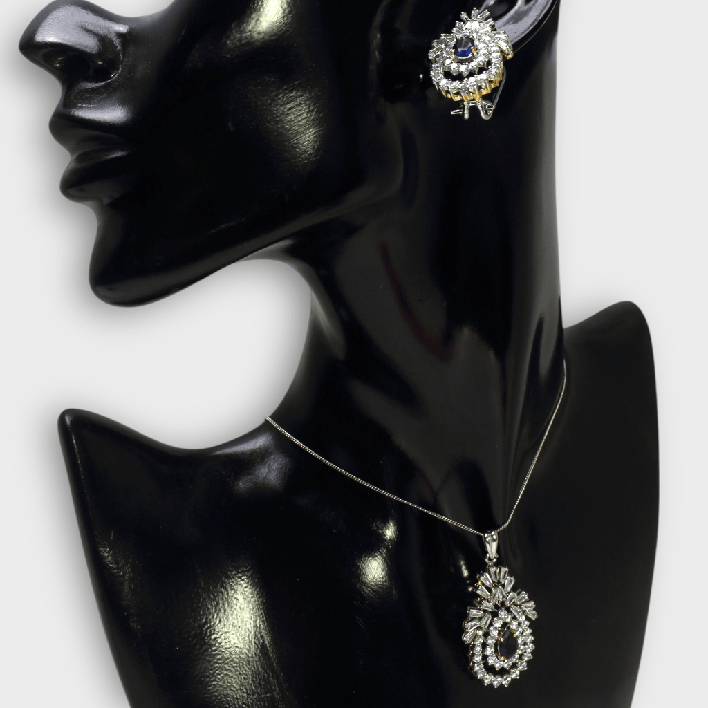 Sapphire Nova Set - Monis Anas Jewellers
