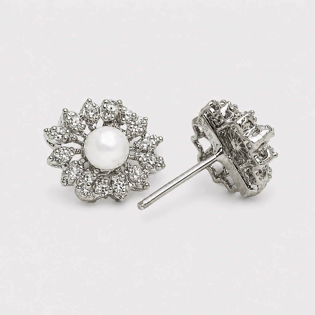 Silver Daisy Set - Monis Anas Jewellers