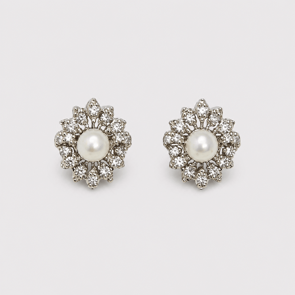 Silver Daisy Set - Monis Anas Jewellers