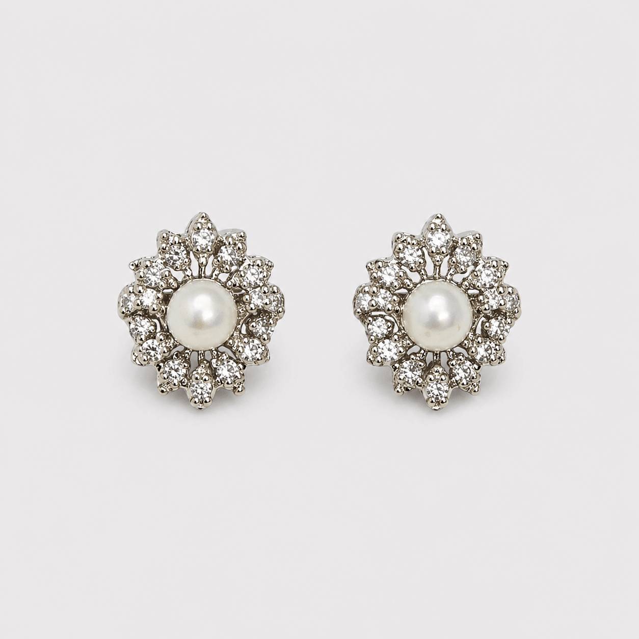 Silver Daisy Set - Monis Anas Jewellers