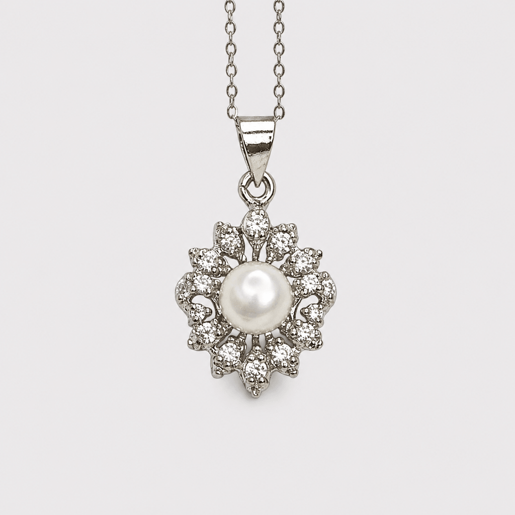 Silver Daisy Set - Monis Anas Jewellers