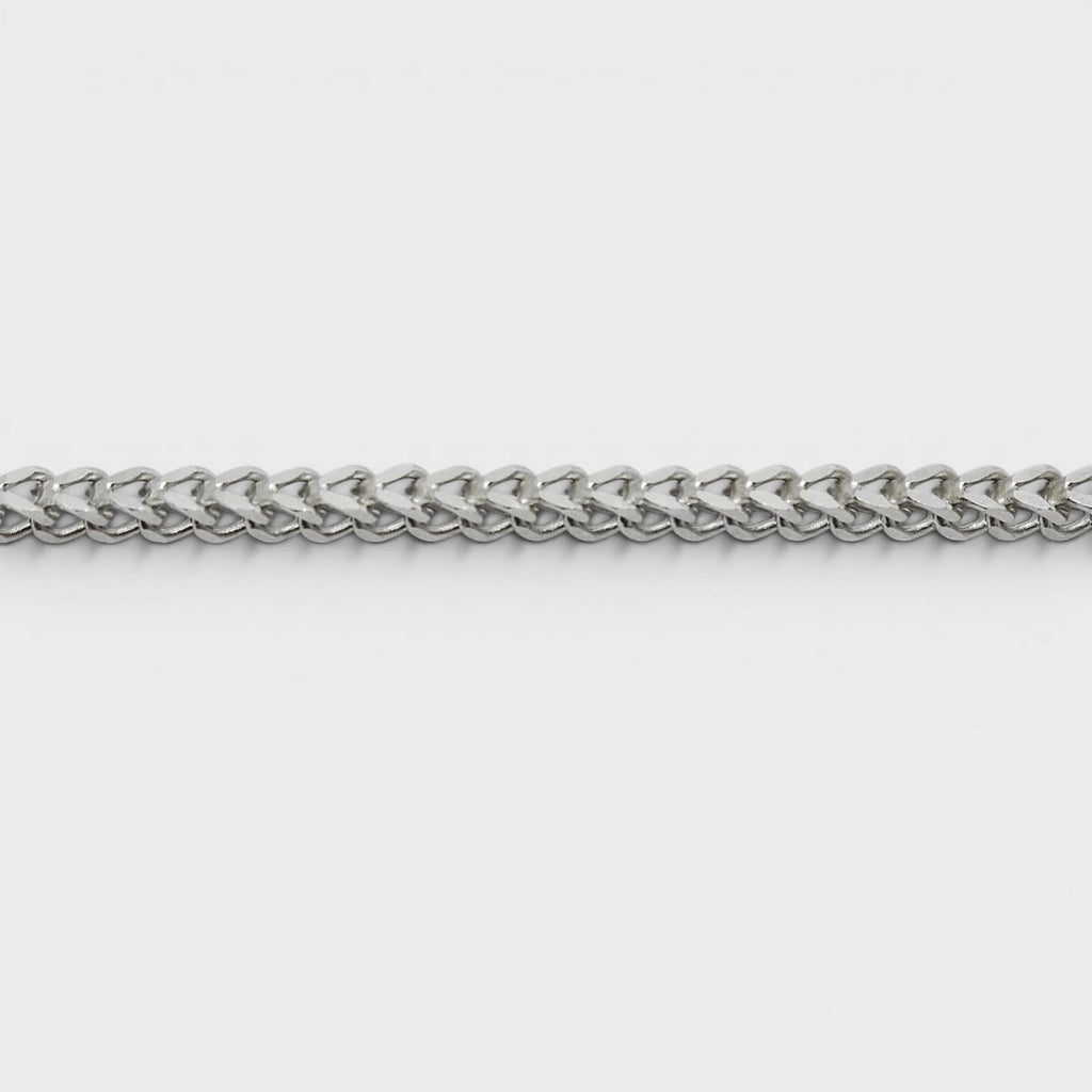 Silver Franco Chain Bracelet - Monis Anas Jewellers