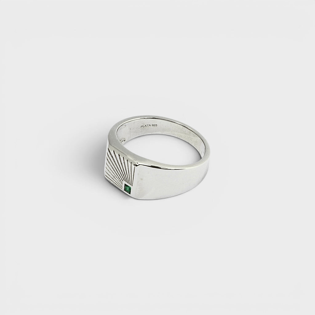 Silver Sunburst Ring - Monis Anas Jewellers