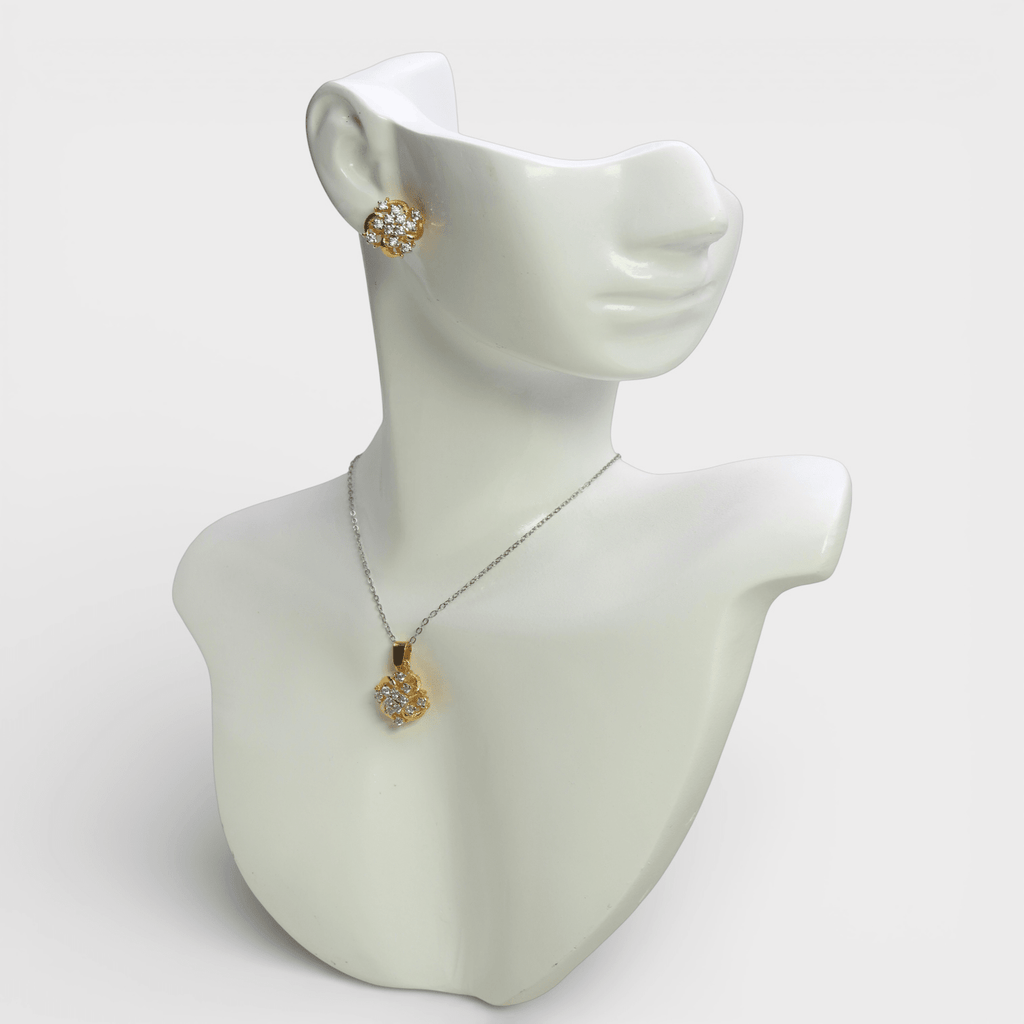 Sparkling Swirl Set - Monis Anas Jewellers