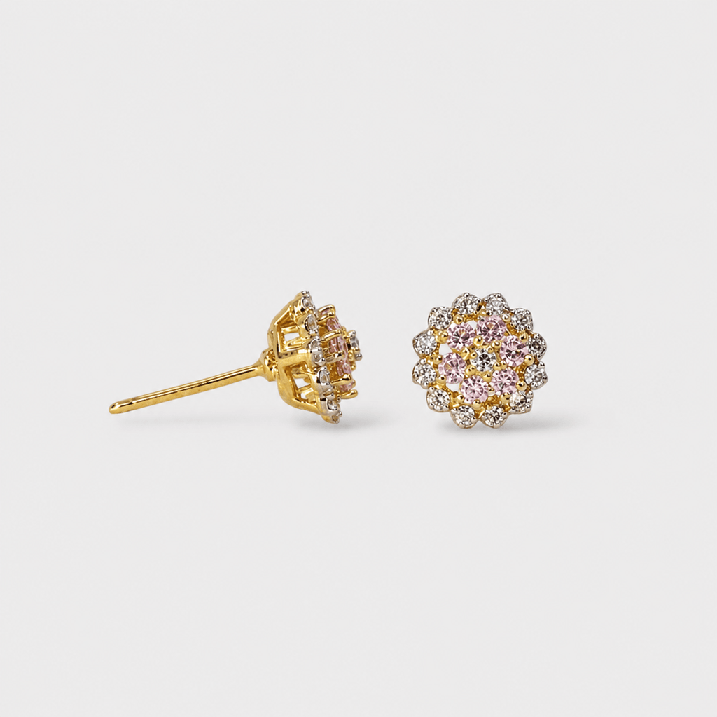 Sunlit Petal Studs - Monis Anas Jewellers