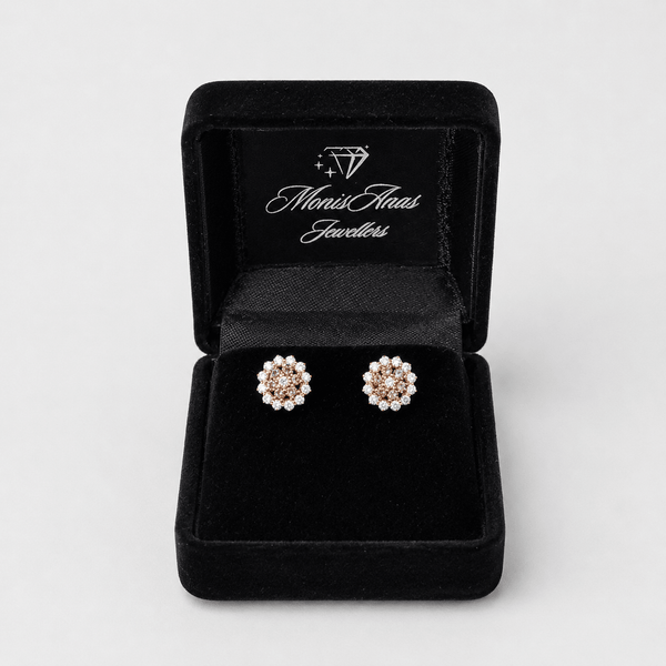 Sunlit Petal Studs (Pink)