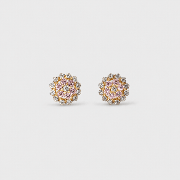 Sunlit Petal Studs (Pink)