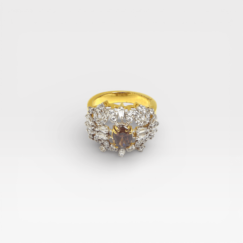 Sunrise Halo Ring - Monis Anas Jewellers