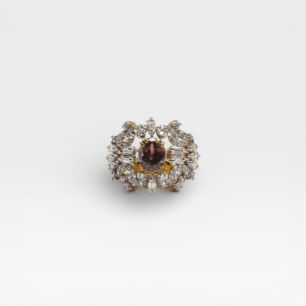 Sunrise Halo Ring - Monis Anas Jewellers