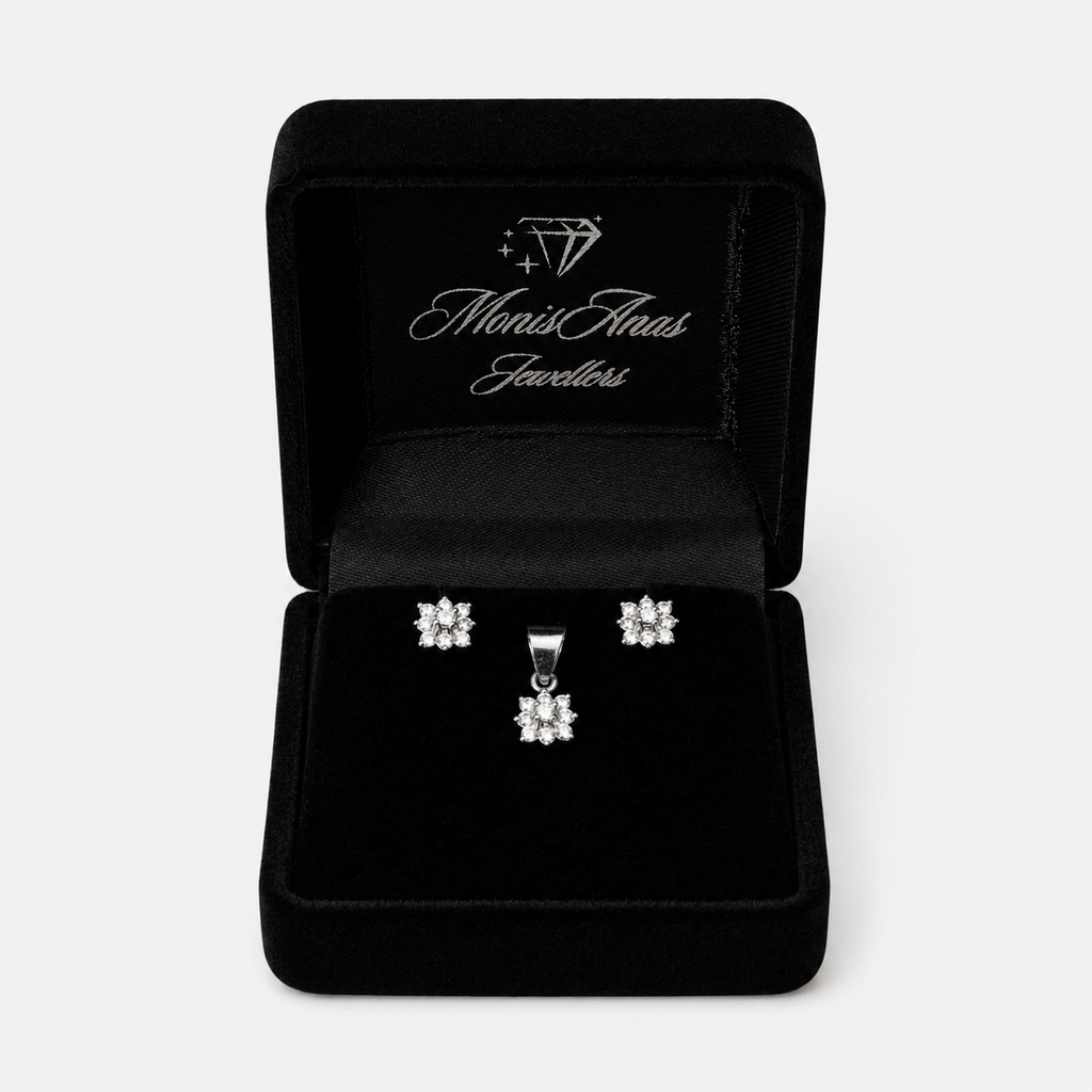 White Daisy Mini Set - Monis Anas Jewellers
