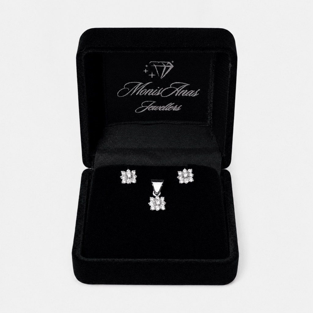 White Daisy Mini Set - Monis Anas Jewellers
