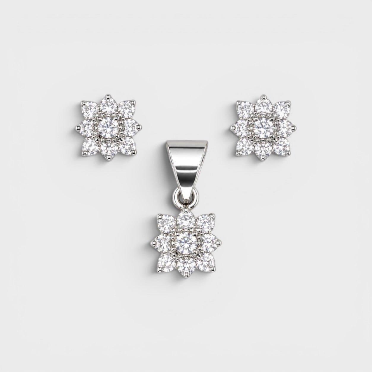White Daisy Mini Set - Monis Anas Jewellers