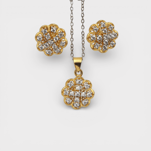 White Zircon Bloom Set