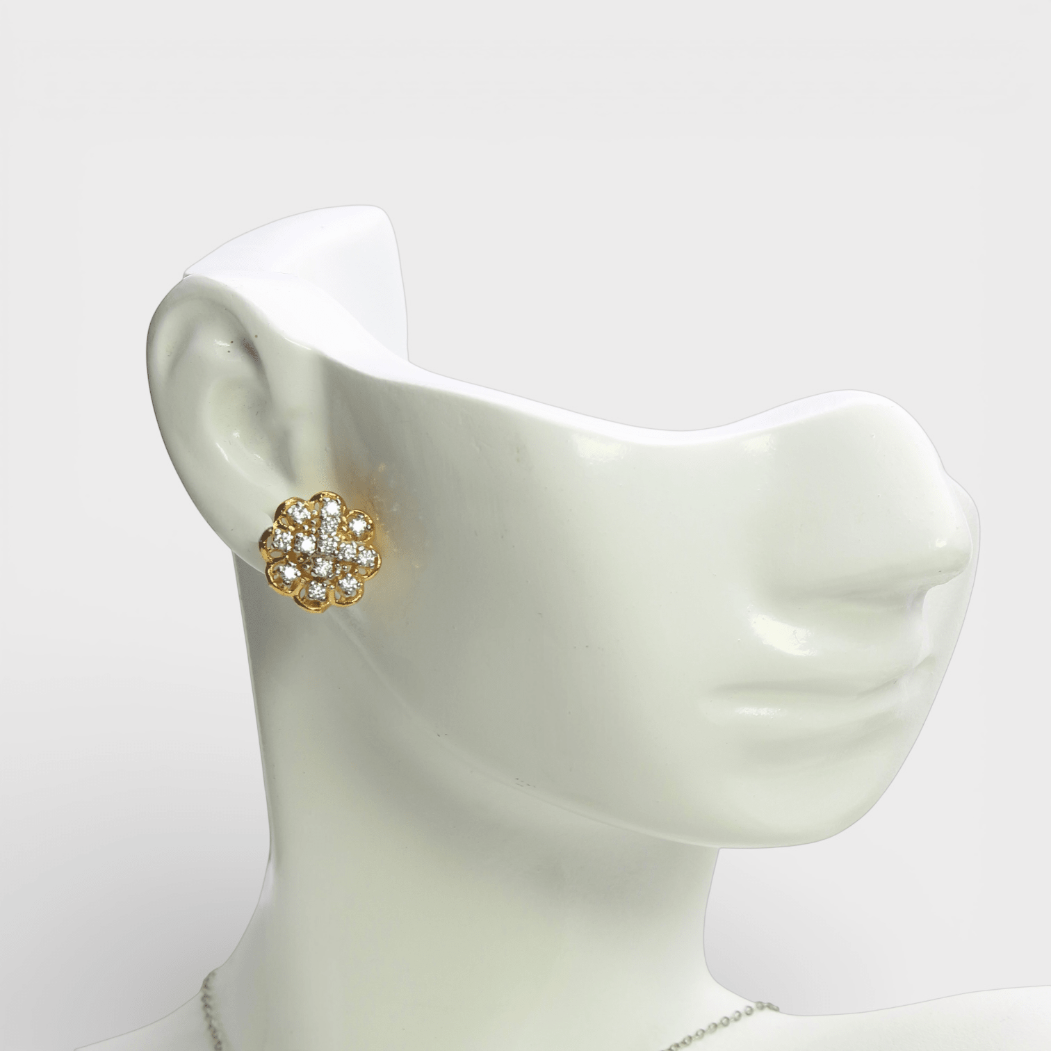 White Zircon Bloom Set - Monis Anas Jewellers